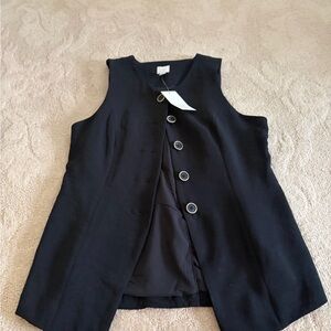 a new day Black Sleeveless Vest